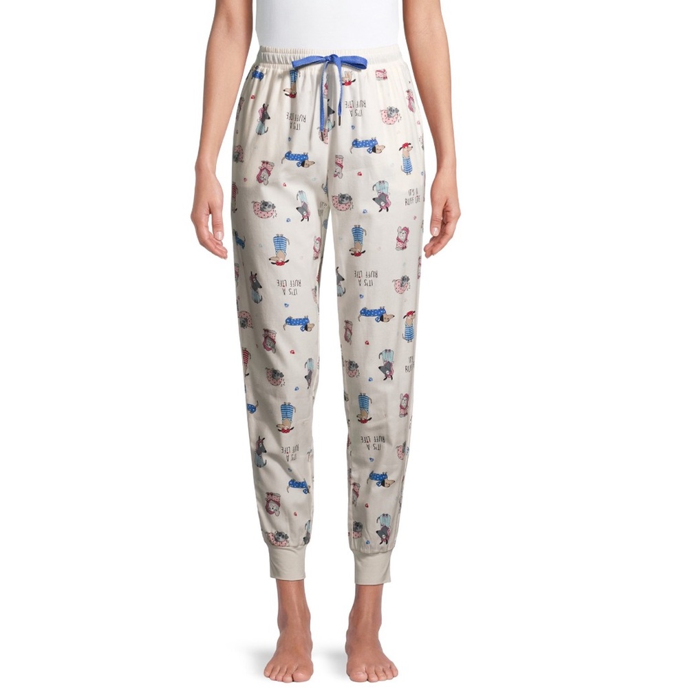 Secret Treasures Dogs Flannel Joggers